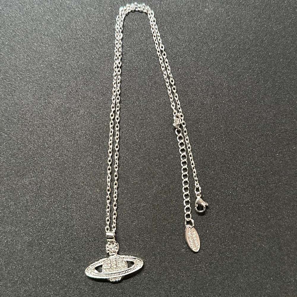 Vivienne Westwood Orb Necklace Silver 6 E 45 - Picture 5 of 5